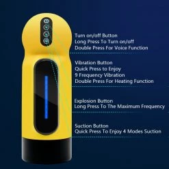 Mysite X S1 Spacecup 2021 Strong Penis Sucking Male Masturbator With Vibrating Heating Function