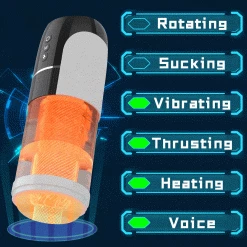 Mysite X T6 Spacecup 2022.3 Automatic Male Stroker 100% Waterproof Vibrating Thrusting Masturbator